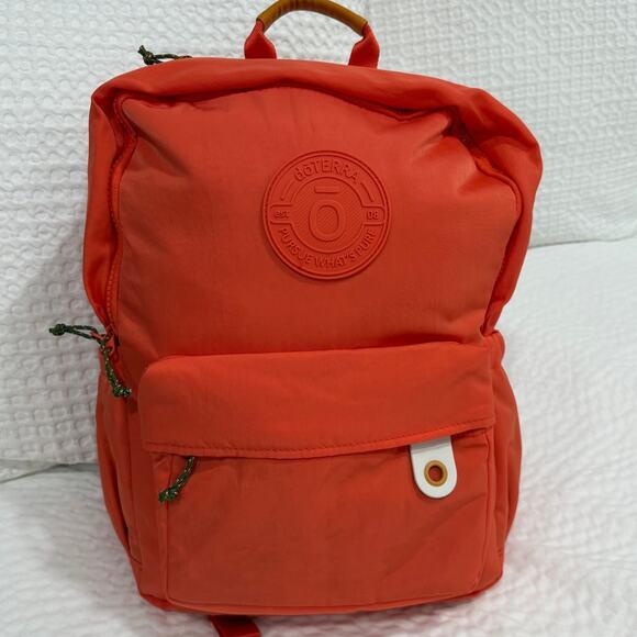Doterra Handbags - doTERRA Hot Orange Nylon Backpack Travel Daypack School Work Laptop Carryall Bag